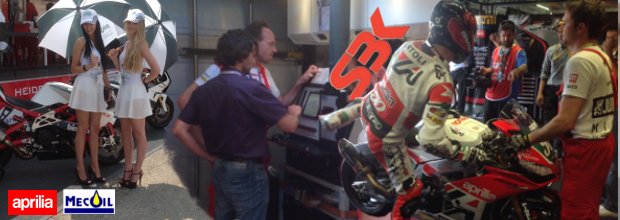 Mecoil and  Aprilia together in Misano