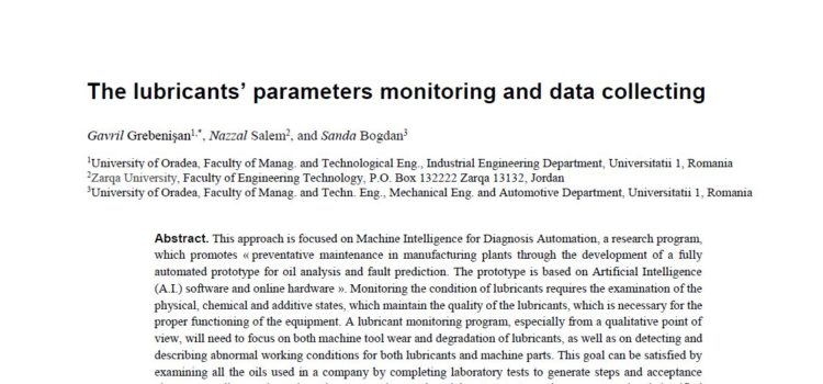 Pubblicati recenti sviluppi del progetto di ricerca internazionale appoggiato da Mecoil, volto a promuovere l’Intelligenza Artificiale ai fini dell’Automazione della Diagnostica